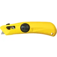 Spring-Back Safety Utility Knife, Yellow, 25/Case