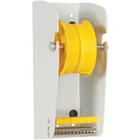 Wall Mount Label Dispenser, 3", White, 1/Each