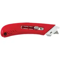 S4™ Safety Cutter Utility Knife, Left Handed, Red, 12/Case