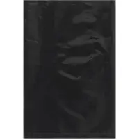 Flat 2 Mil Poly Bags, 6" x 9", Black, 1000/Case