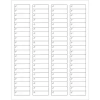 Tape Logic® Rectangle Laser Labels, 1 3/4" x 1/2", Crystal Clear, 8000/Case