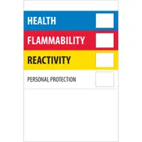 Tape Logic® Labels, "Health Flammability Reactivity", 4" x 6", Multiple, 500/Roll