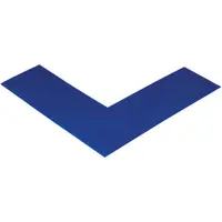 Mighty Line™ Deluxe Safety Tape Angles, 6" x 6" x 2", Blue, 24/Case
