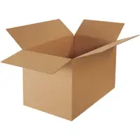Double Wall Corrugated Boxes, 36" x 22" x 22", Kraft, 5/Bundle; 25/Skid