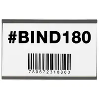 Magnetic "C" Channel Cardholders, 3" x 5", Black, 25/Case
