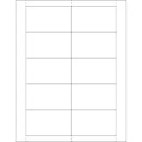 Vinyl Envelope Insert Cards, 2" x 3 1/2", White, 500/Case