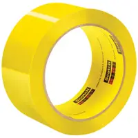 3M™ 373 Carton Sealing Tape, 2.5 Mil, 2" x 55 yds., Yellow, 36/Case