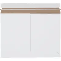 Stayflats Lite® Side Loading Mailers, 12-1/4" x 9-3/4", White, 100/Case