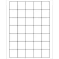 Tape Logic® Laser Labels, Rectangle, 1 1/2" x 1 1/2", White, 3500/Case