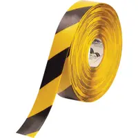 Mighty Line™ Deluxe Safety Tape, 60 Mil PVC, 2" x 100', Yellow/Black, 1/Case