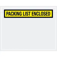 Tape Logic® "Packing List Enclosed" Envelopes, 7" x 5 1/2", Yellow, 1000/Case