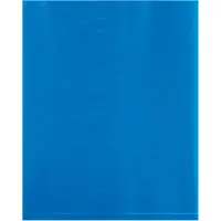 Flat 2 Mil Poly Bags, 12" x 15", Blue, 1000/Case