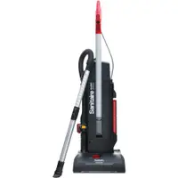 Sanitaire® MULTI-SURFACE QuietClean® Upright Vacuum with Tools on Board, 13" Path Width, Red/Black, 1/Each