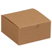 Gift Boxes, 4" x 4" x 2", Kraft, 100/Case