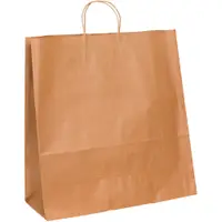 Paper Shopping Bags, 18 x 7 x 18", Kraft, 200/Case