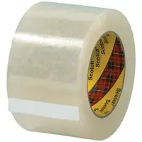 3M™ 313 Carton Sealing Tape, 2.5 Mil, 3" x 55 yds., Clear, 6/Case