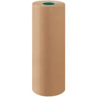 Virgin Kraft Paper Rolls, 30#, 24" x 1200', Kraft, 1/Roll