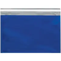 Metallic Glamour Mailers, 9 1/2" x 12 3/4", Blue, 250/Case
