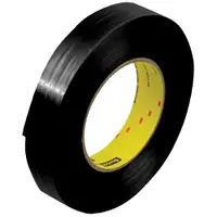 3M™ 890MSRB Black Strapping Tape, 8.0 Mil, 1" x 60 yds., Black, 12/Case