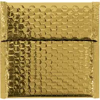 Glamour Bubble Mailers, 7" x 6 3/4", Gold, 72/Case