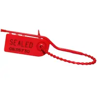 8" Red Easy Remove Pull Tight Seals 1000 PER CASE