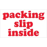 Tape Logic® Labels, "Packing Slip Inside", 3" x 5", Red/White, 500/Roll