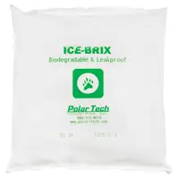 Ice-Brix™ Biodegradable Packs, 16 oz., 6 1/4" x 6" x 1", White, 36/Case