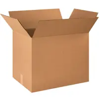 Corrugated Boxes, 23" x 16" x 18 5/8", Kraft, 15/Bundle; 120/Skid