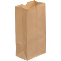 Grocery Bags, 3" x 1 7/8" x 5 7/8", Kraft, 500/Case