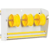 Wall Mount Label Dispenser, 12 1/2", White, 1/Each