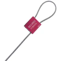 Cable Seals, 1/8" x 12", Red, 50/Case