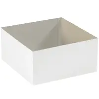Deluxe Gift Box Bottoms, 19" x 12" x 6", White, 50/Case