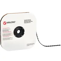 Velcro® Tape, Individual Dots, Loop, 7/8", Black, 900/Case