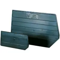 Stack & Hang Bin Dividers, 17" x 9 3/4", Black, 6/Case