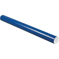 Mailing Tubes with Caps, 3" x 36", Blue, 24/Case