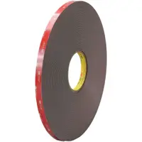 3M™ 4979F VHB™ Tape, 62.0 Mil, 1/2" x 5 yds., Black, 1/Case