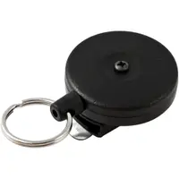 Spinner™ Heavy Duty Retractable Key Holder, Black, 2/Case