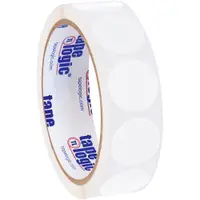 Tape Logic® Removable Labels, 1" Circle, White, 500 /Roll