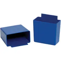 Shelf Bin Cups, 3 1/4" x 1 3/4" x 3", Blue, 48/Case