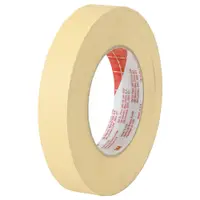 3M™ 2380 Masking Tape, 7.5 Mil, 1" x 60 yds., Tan, 12/Case