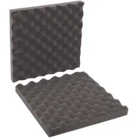 Convoluted Foam Sets, 12" x 12" x 2", Charcoal, 24/Sets per Case