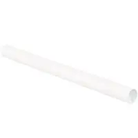 Mailing Tubes with Caps, 1-1/2" x 12", White, 50/Case