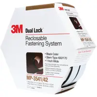 3M™ MP3541/42 Dual Lock™ Mini Pack Fasteners, 1" x 15', Black, 5/Case