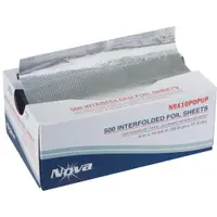 Aluminum Foil Pop-Up Sheets, 9 x 10 3/4", Silver, 500/Case