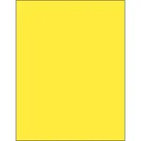 8 1/2 x 11" Yellow Rectangle Laser Labels 100 SHEETS
