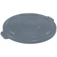 Rubbermaid® Brute® Flat Trash Can Lid, 44 Gallon, 2" x 25", Gray, 1/Each