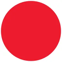 Tape Logic® Removable Labels, 2" Circle, Fluorescent Red, 500 /Roll