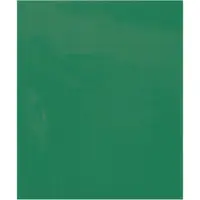 Flat Poly Bags, 2 Mil, 15" x 18", Green, 1000/Case