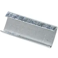 Steel Strapping Seals, Open/Snap On Heavy Duty, 1 1/4", Silver, 1000/Case