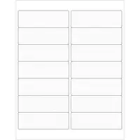 Tape Logic® Rectangle Laser Labels, 4" x 1 1/3", Clear, 1400/Case